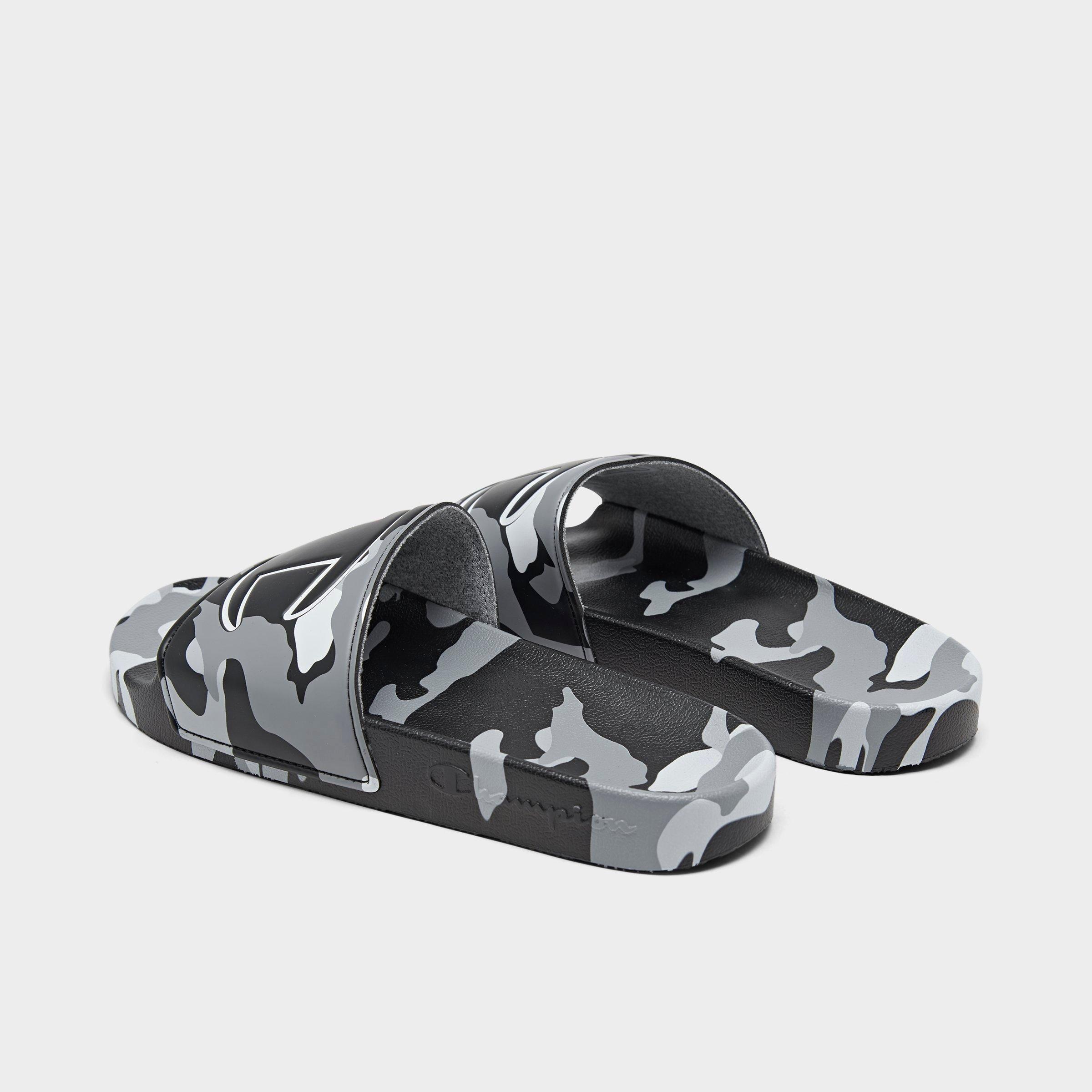 camouflage slide sandals