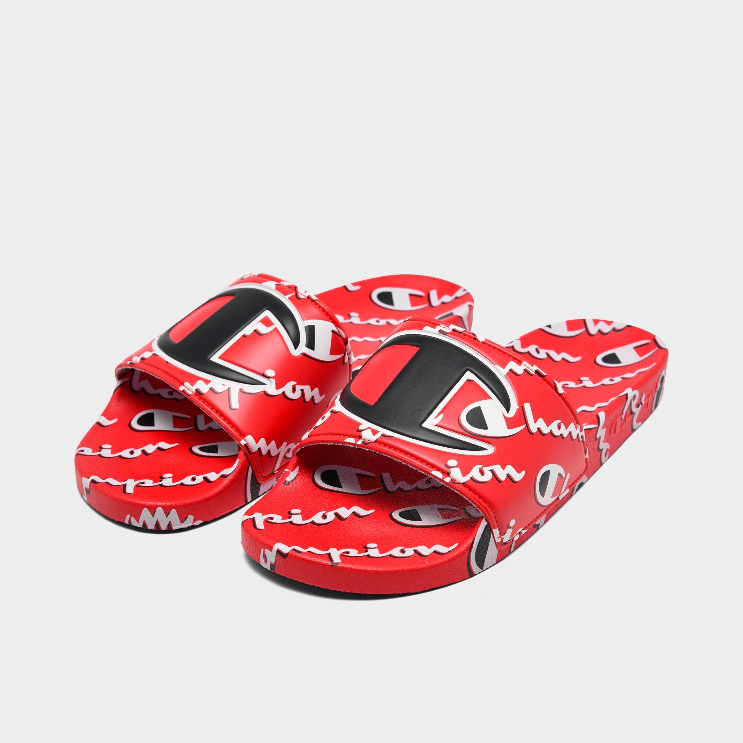 champion red sandals