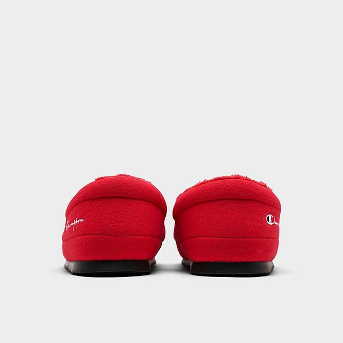 Left view of Men's Champion University II Slippers in Scarlet/Black/White Click to zoom