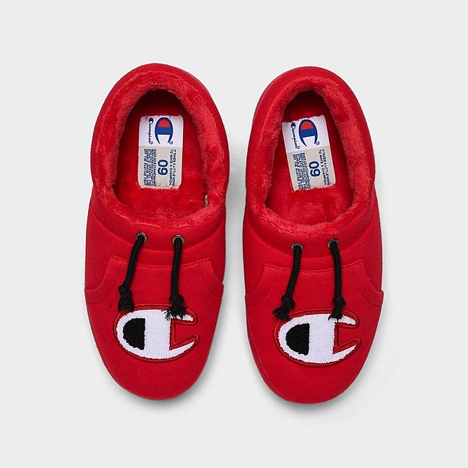 Back view of Men's Champion University II Slippers in Scarlet/Black/White Click to zoom