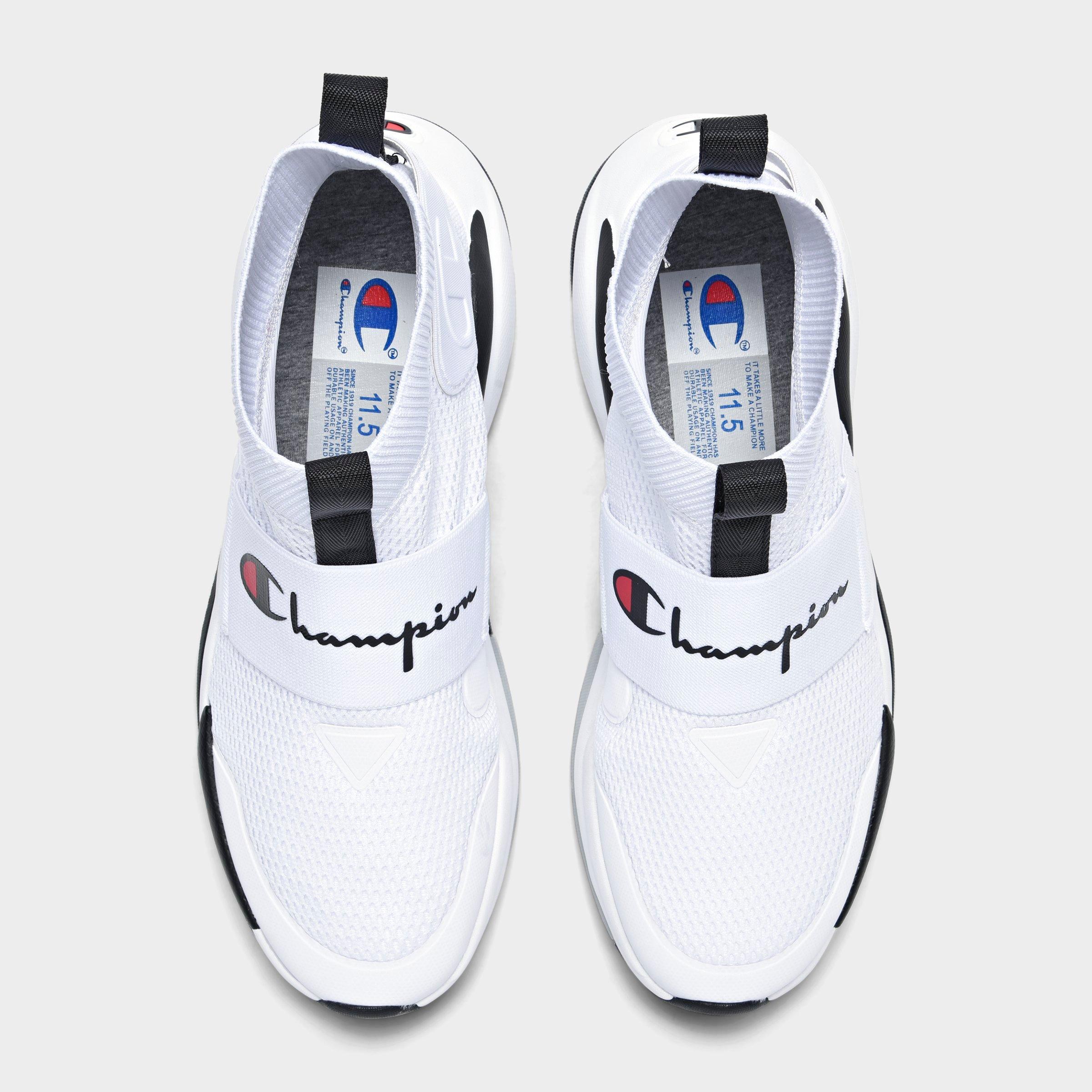 champion slippers on feet