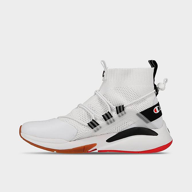 Front view of Men's Champion XG Rally Plus Casual Shoes in White Click to zoom