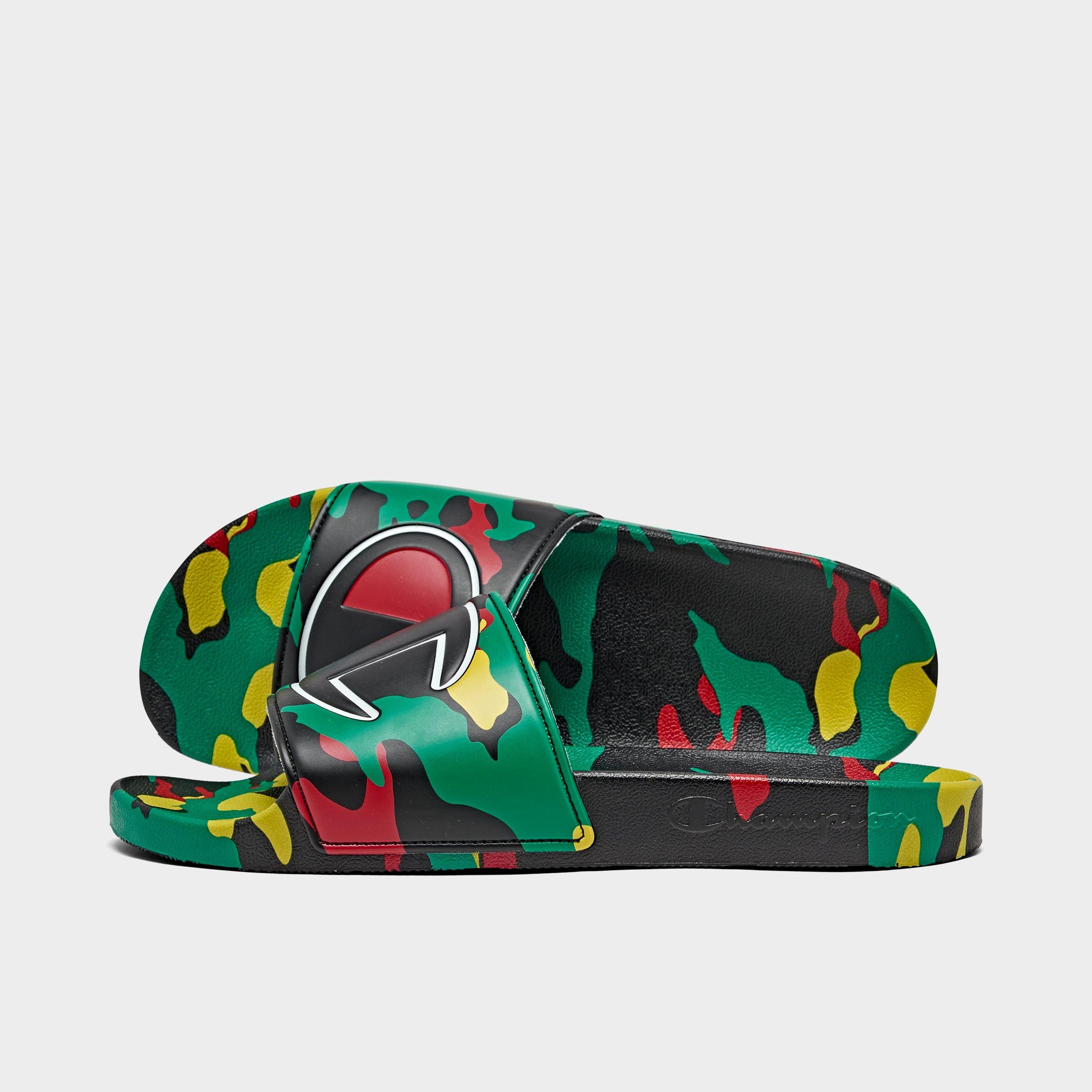 men's champion ipo camo slide sandals