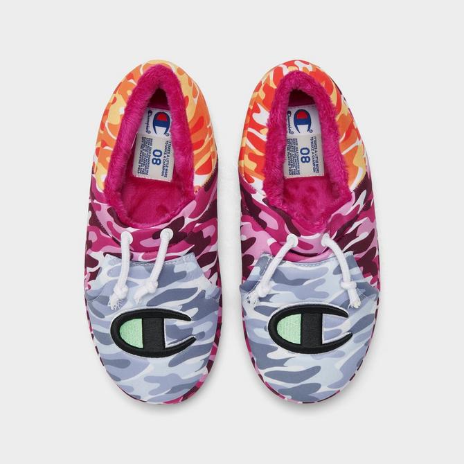 Back view of Women's Champion University Wild Slippers in Camouflage Click to zoom