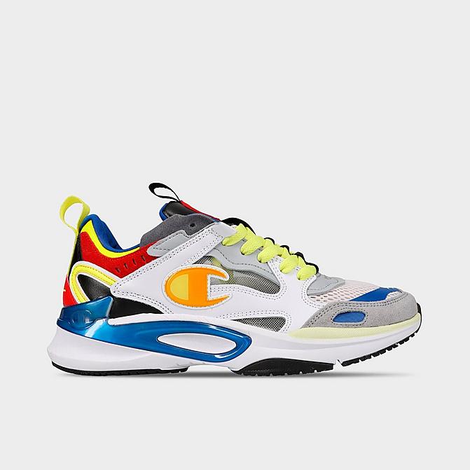Right view of Men's Champion OT Rush Casual Shoes in White/Burst/Multi Click to zoom