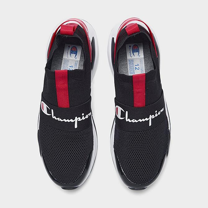 Back view of Men's Champion XG Tech Pro Casual Shoes in Black/Red Click to zoom