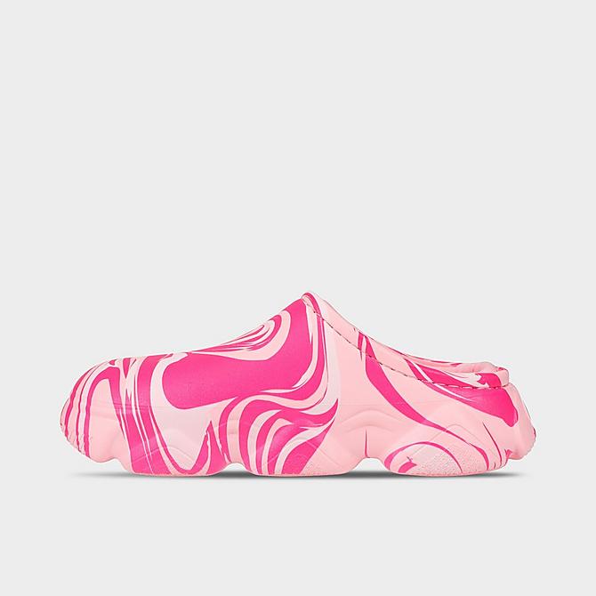 Front view of Women's Champion Super Meloso Swirl Clog Shoes in Pink/Swirl Click to zoom