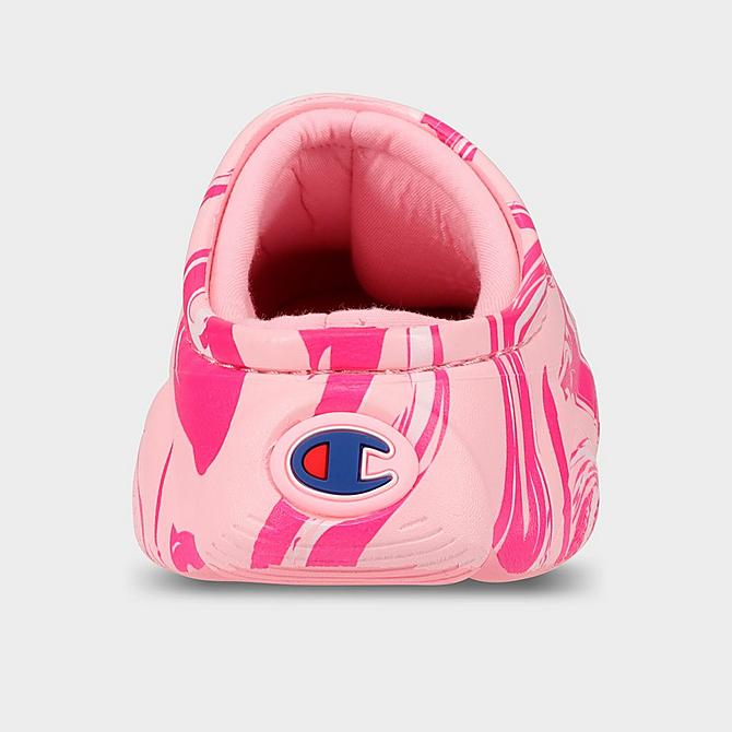 Left view of Women's Champion Super Meloso Swirl Clog Shoes in Pink/Swirl Click to zoom