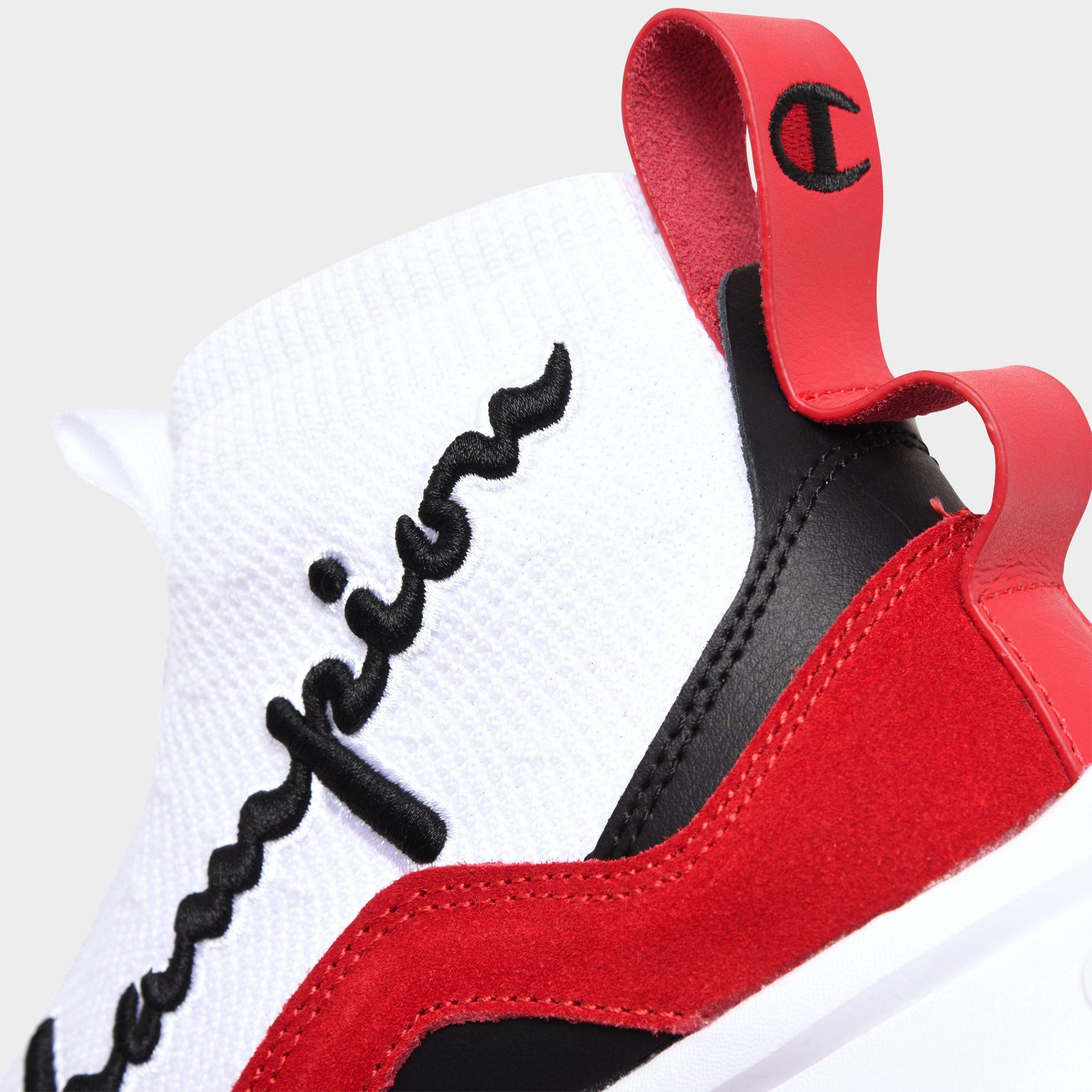 black and red champion shoes