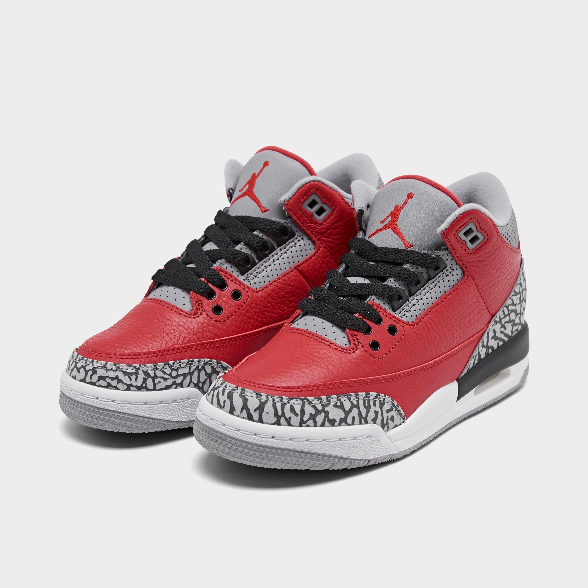 jordan 3 red cement finish line