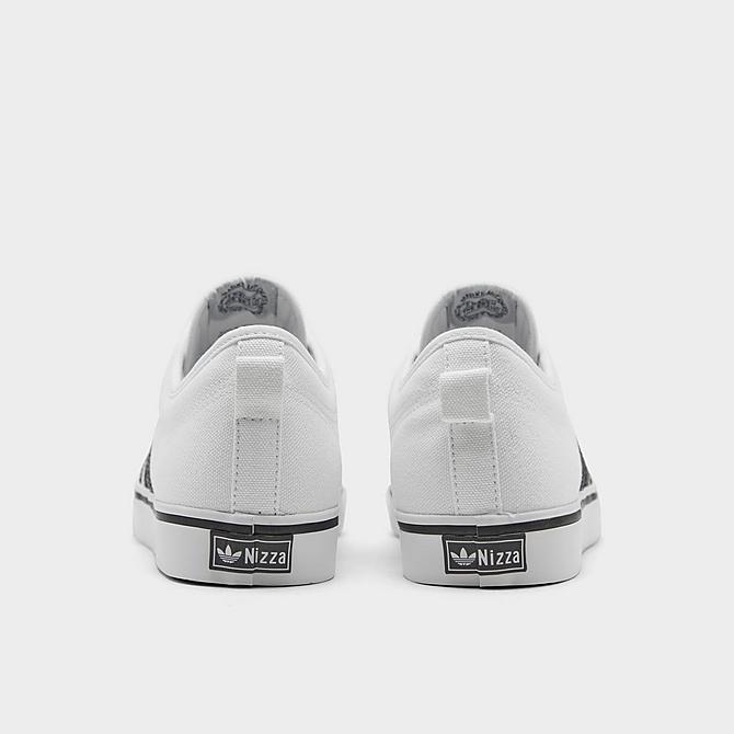 Left view of adidas Originals Nizza Casual Shoes in Cloud White/Core Black/Cloud White Click to zoom
