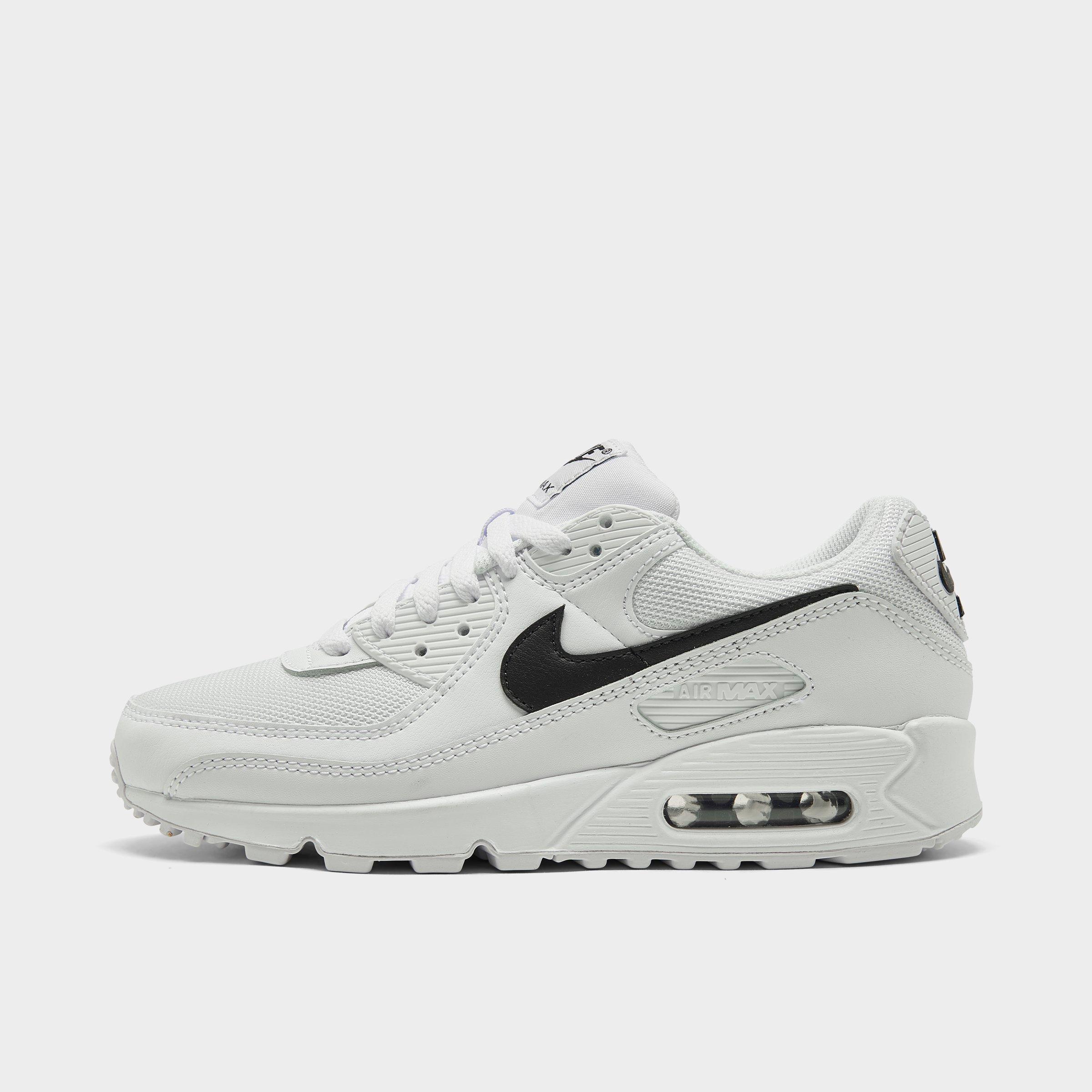 nike air max 90 all white leather womens