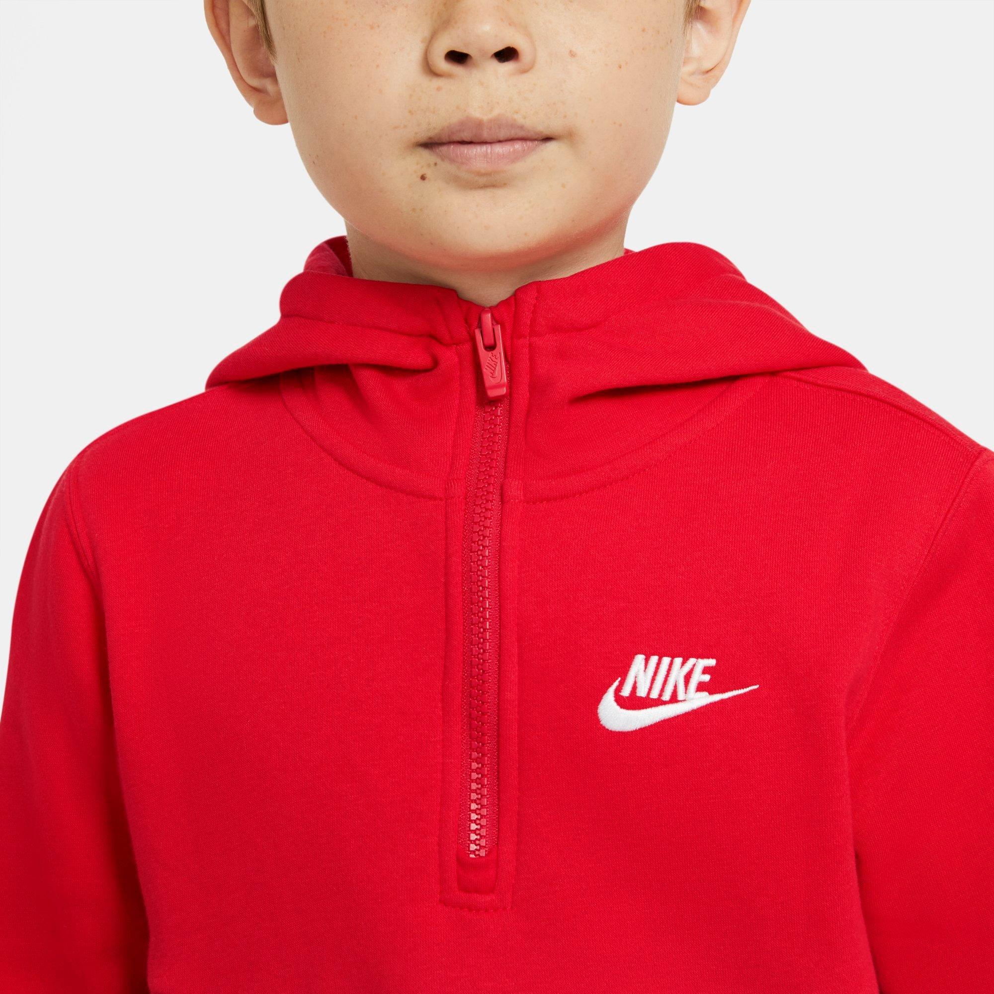 boys half zip hoodie