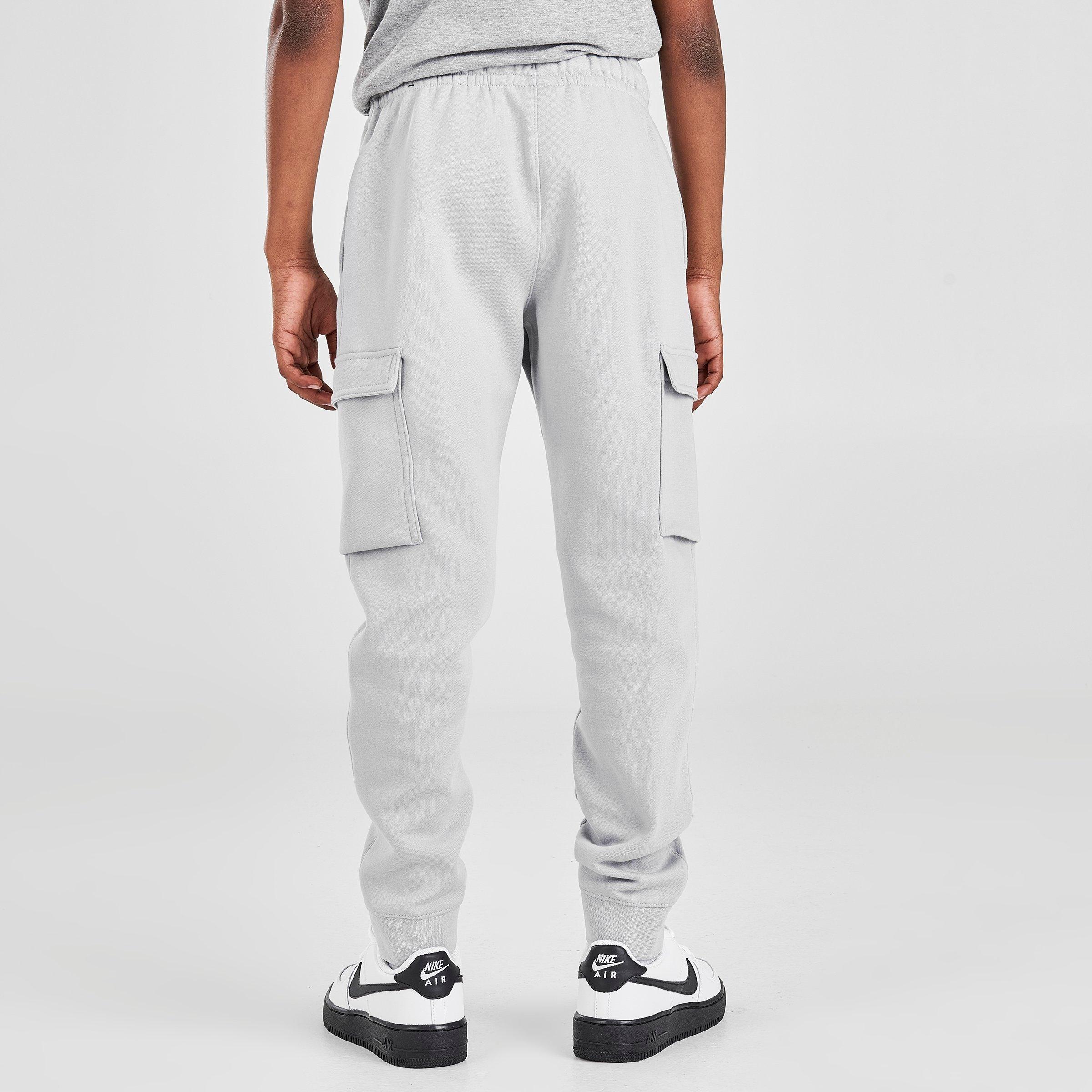 nike club cargo joggers grey