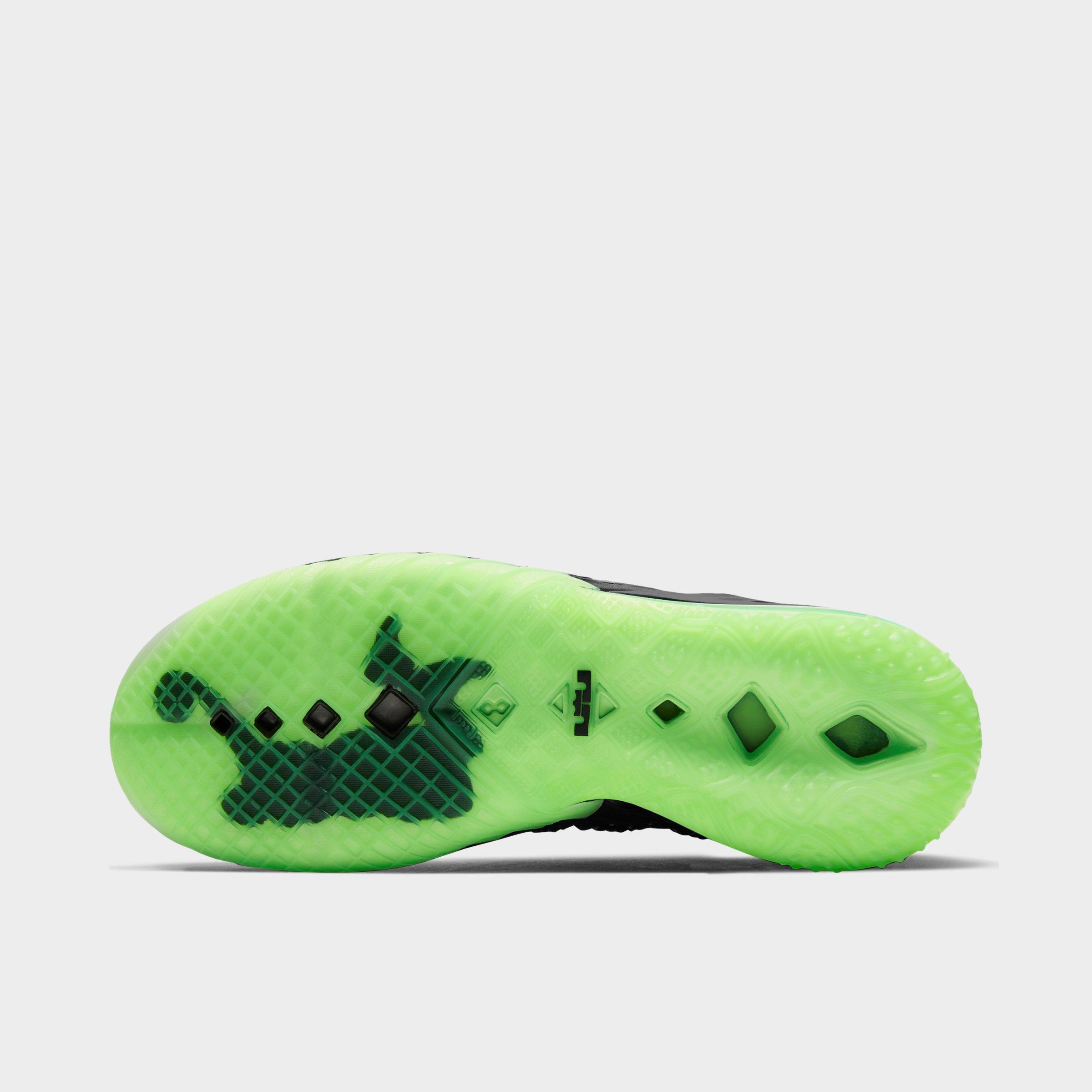 green and white lebrons