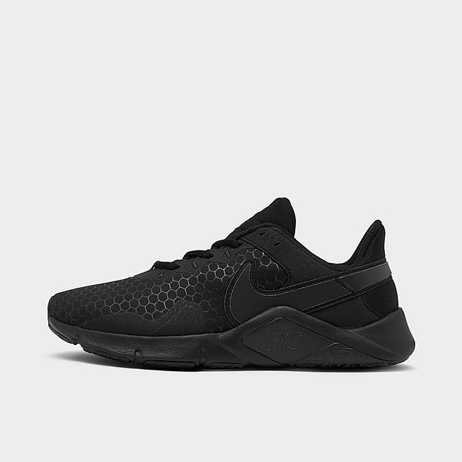 Right view of Women's Nike Legend Essential 2 Training Shoes in Black/Off Noir Click to zoom