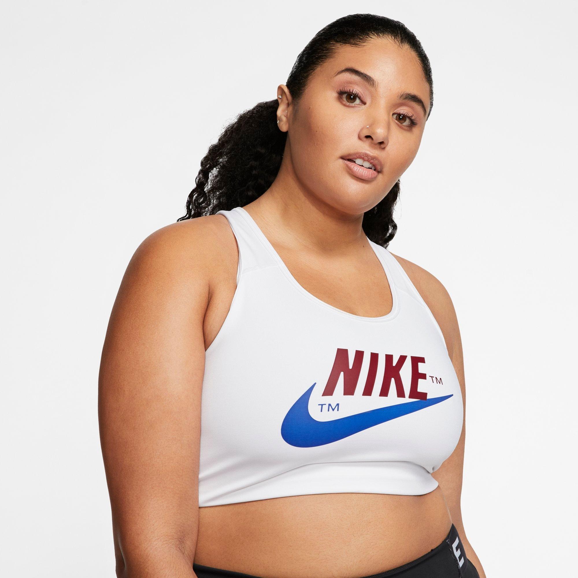 plus size white sports bra