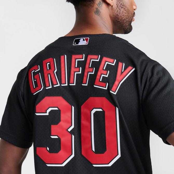 Men's Mitchell & Ness Cincinnati Reds MLB Ken Griffey Jr. 2000 Button Front  Baseball Jersey