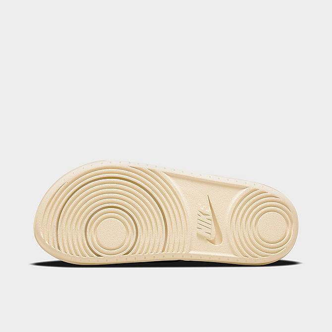Bottom view of Women's Nike OffCourt SE Cork Slide Sandals in Pearl White/Pearl White Click to zoom