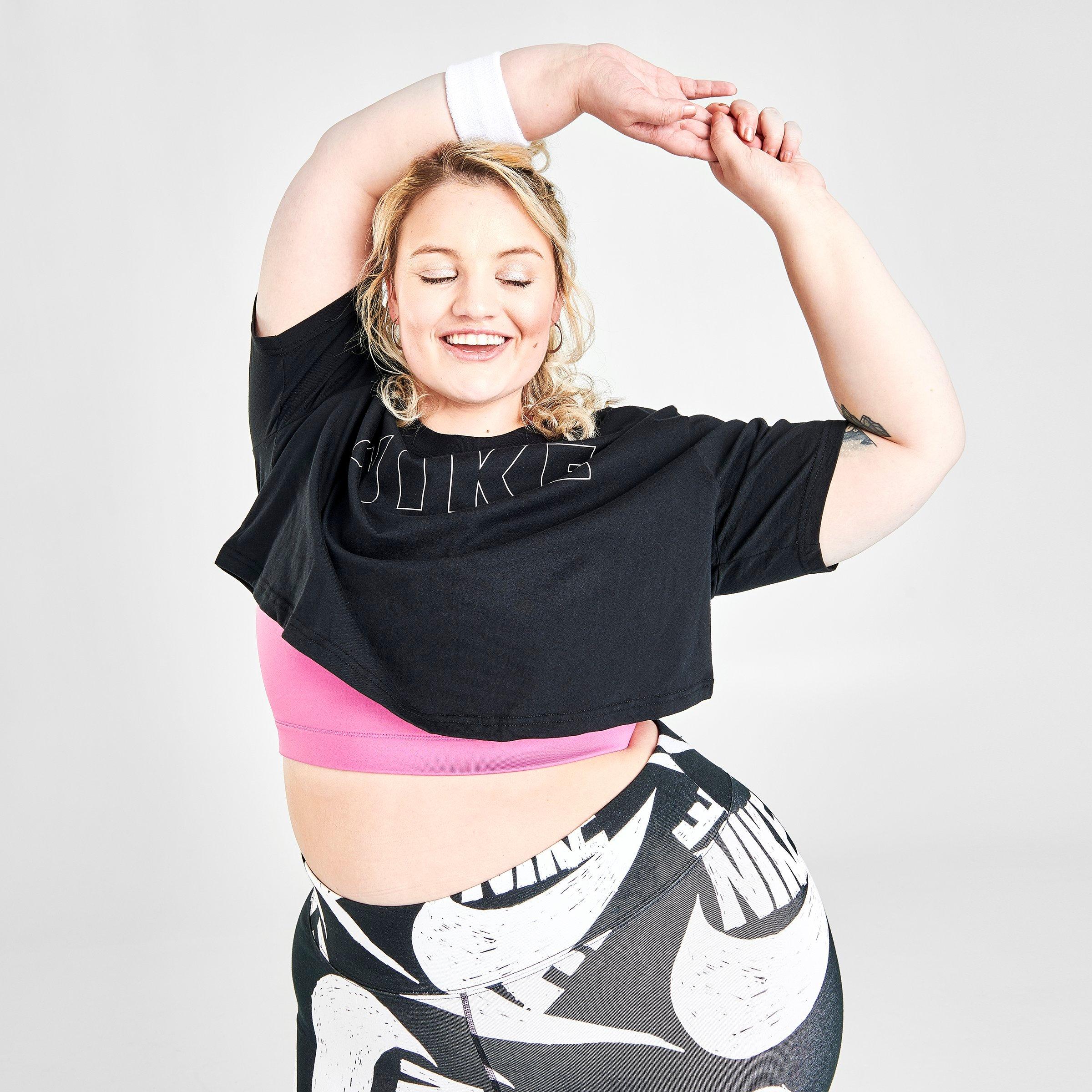 nike crop top plus size