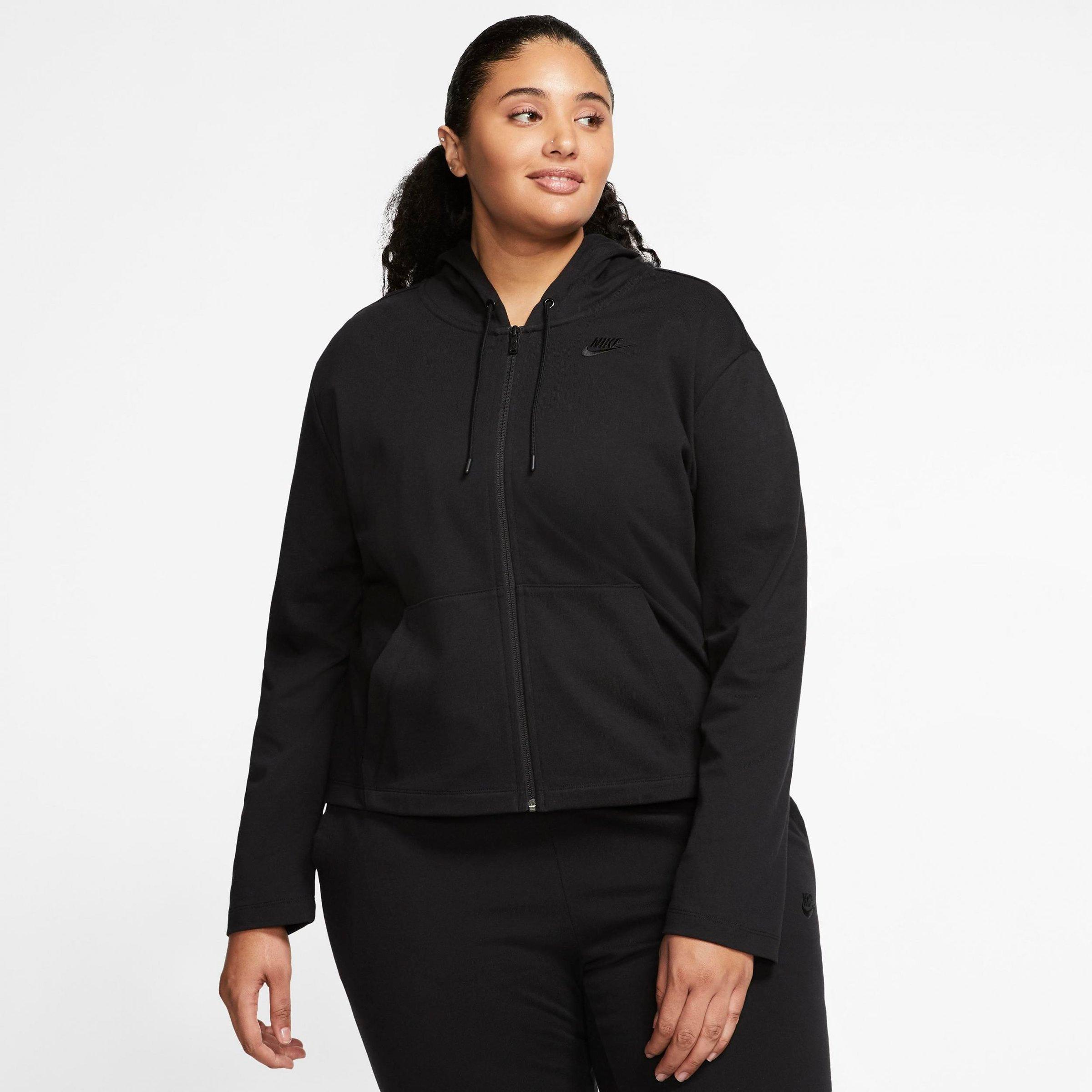 nike women's sportswear jersey hoodie