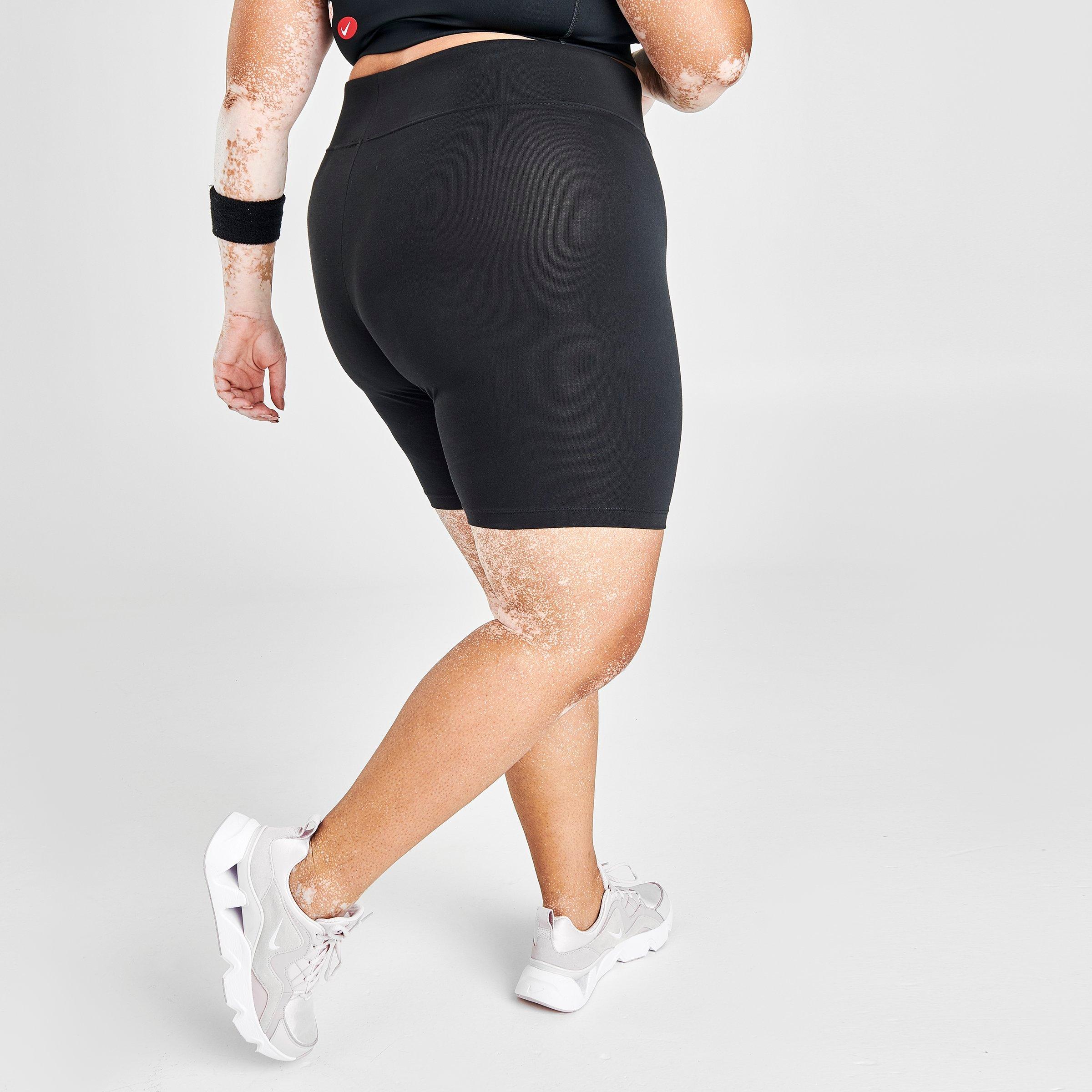 plus size white nike shorts