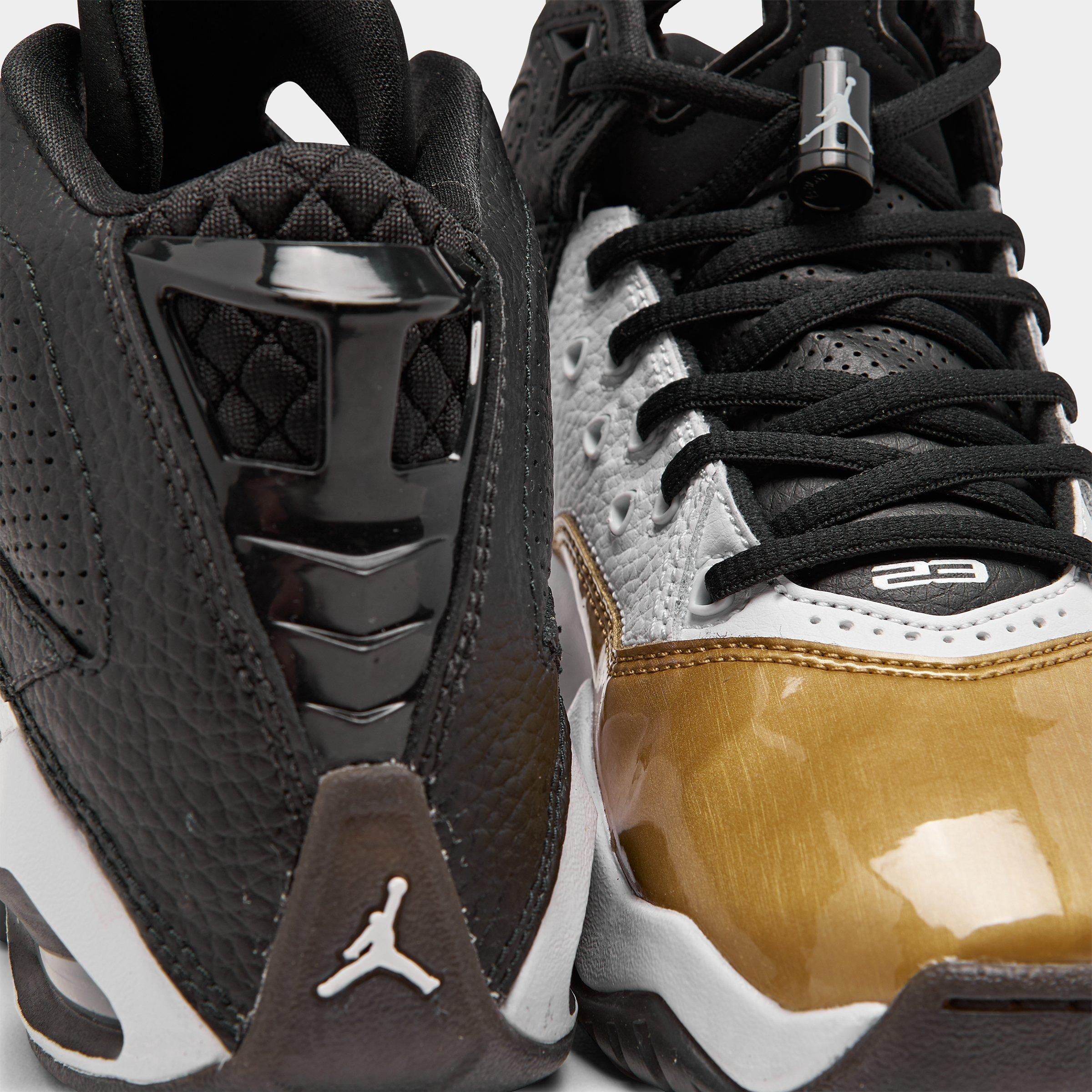 boys black and gold jordans