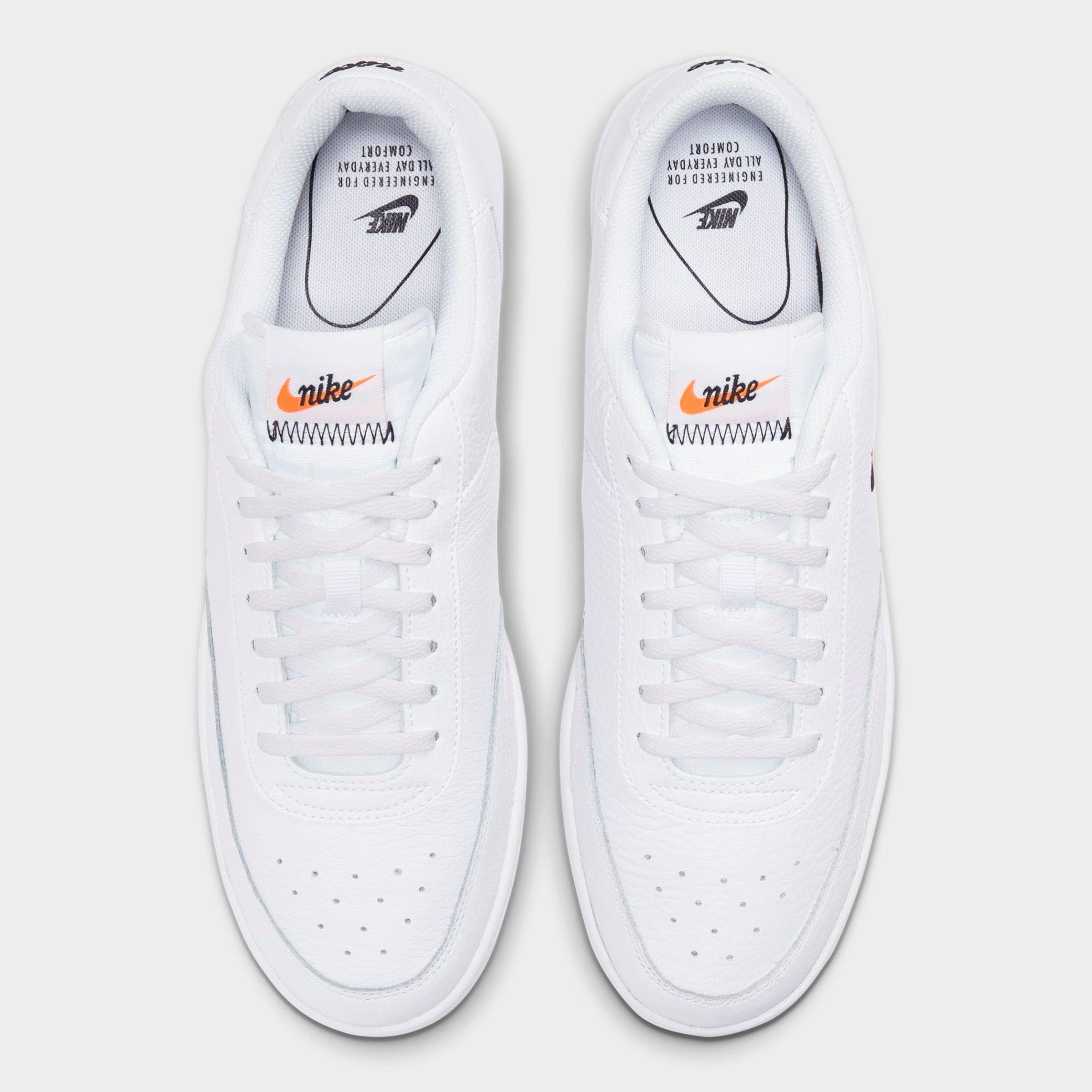 nike court vintage trainers in white