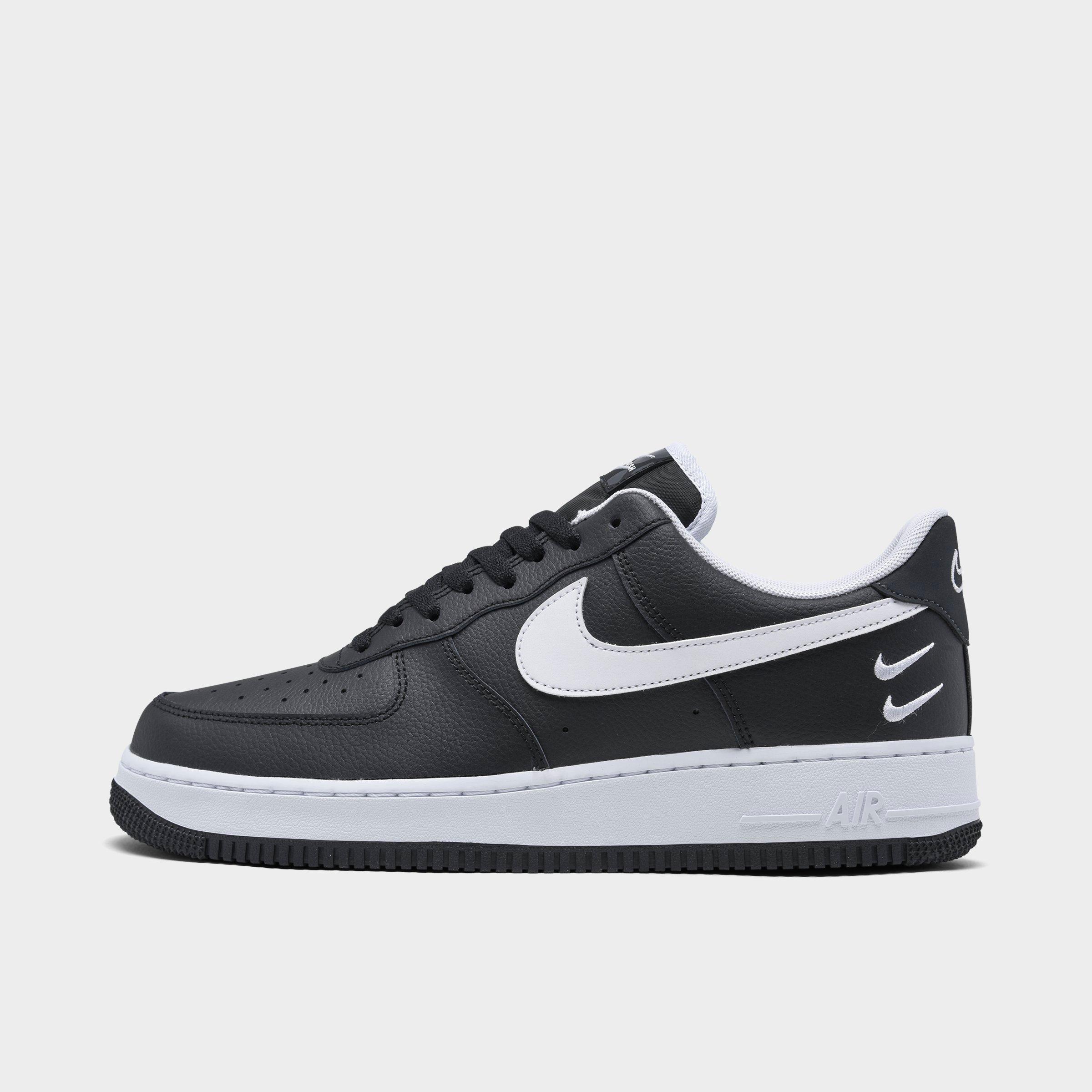nike air force 1 black with white line