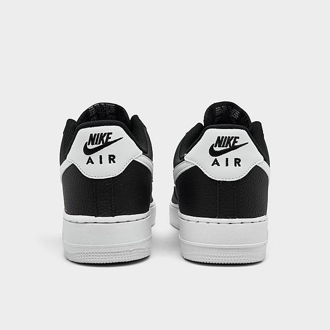 Left view of Men's Nike Air Force 1 '07 Casual Shoes in Black/White Click to zoom
