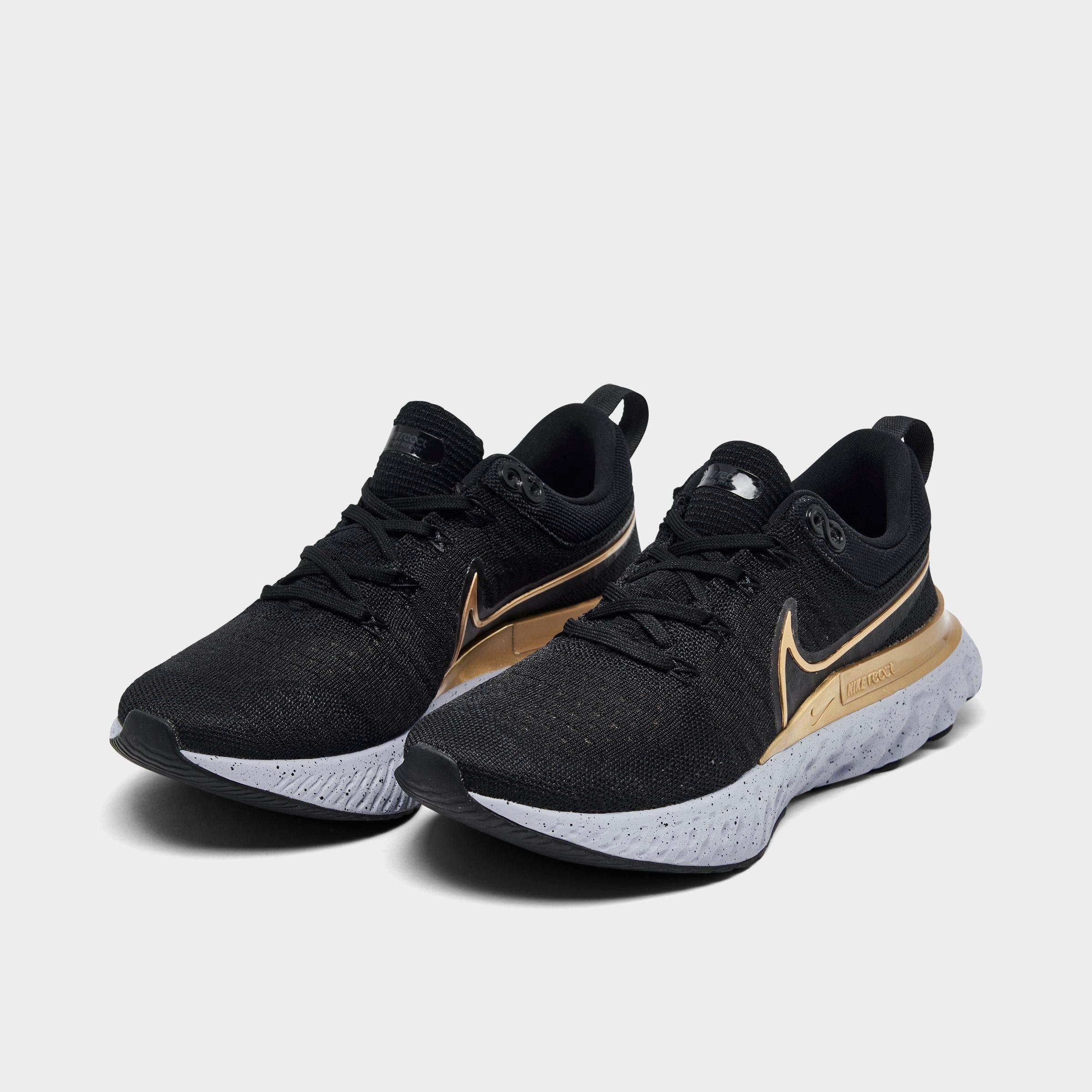 react infinity run premium metallic flyknit sneakers