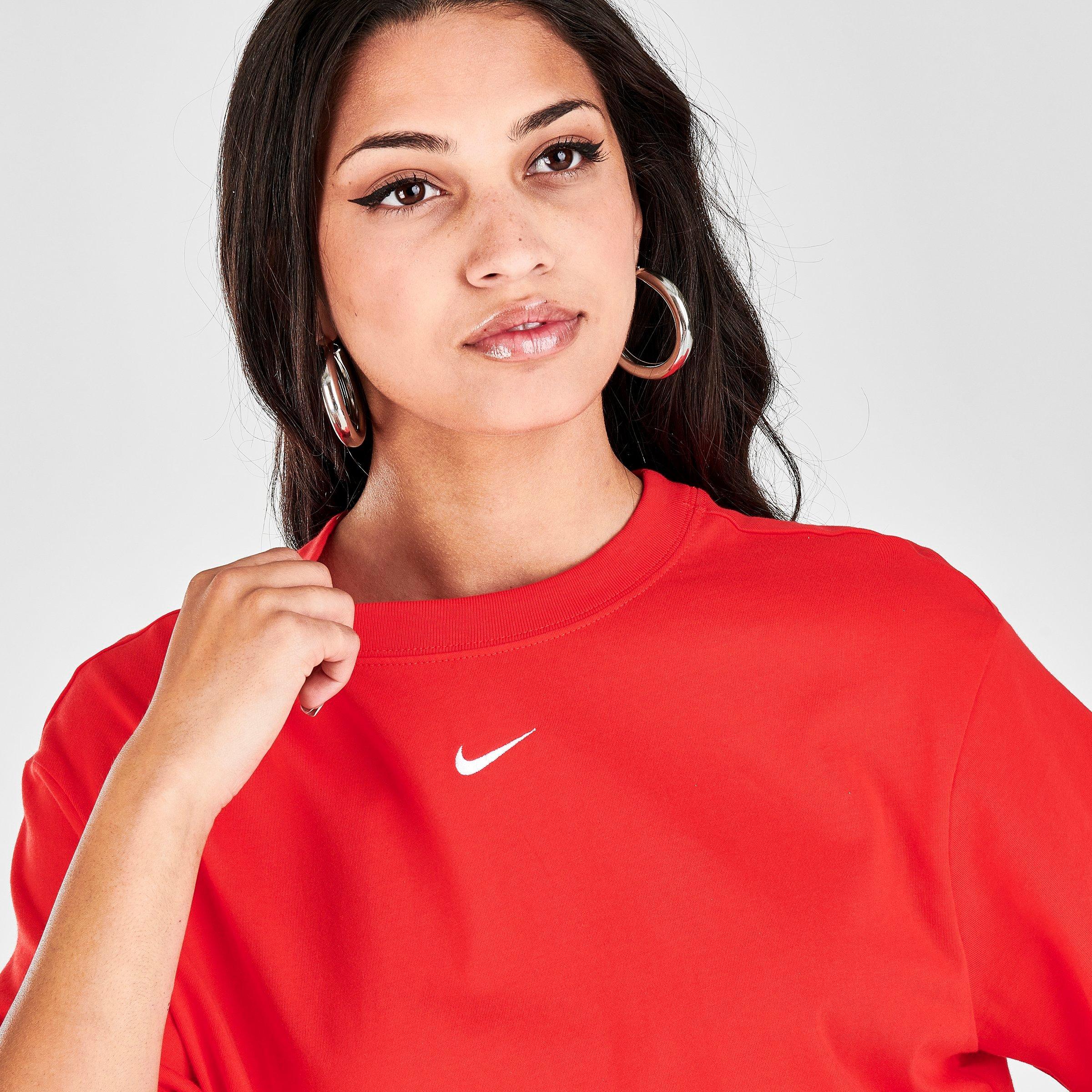 red and white nike shirt women's