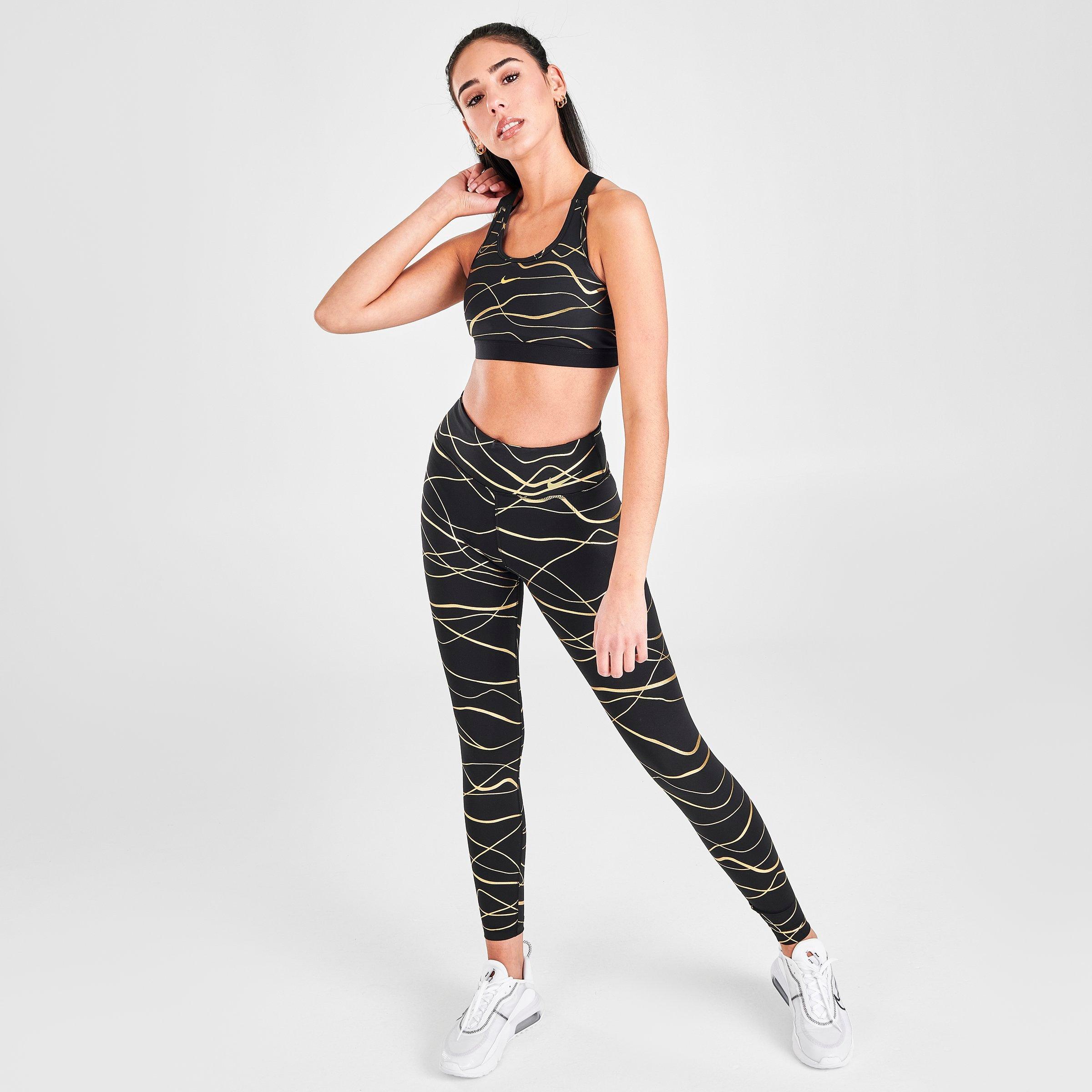 nike swoosh icon clash bra