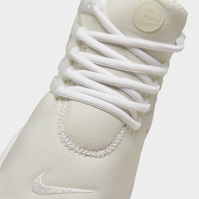 Front view of Nike Air Presto Casual Shoes in White/Pure Platinum Click to zoom