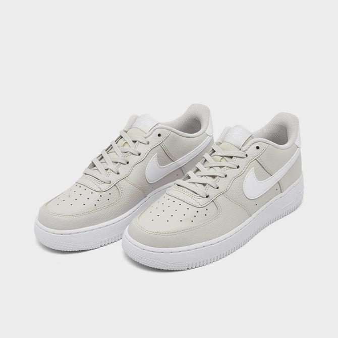 Nike Air Force 1 Premium (GS) Big Kids' Shoes White-Metallic Gold