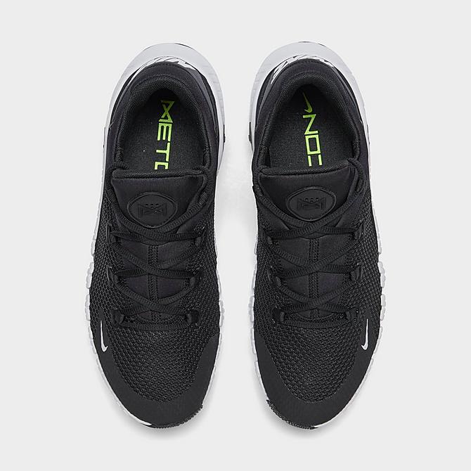 Back view of Men's Nike Free Metcon 4 Training Shoes in Black/White Click to zoom