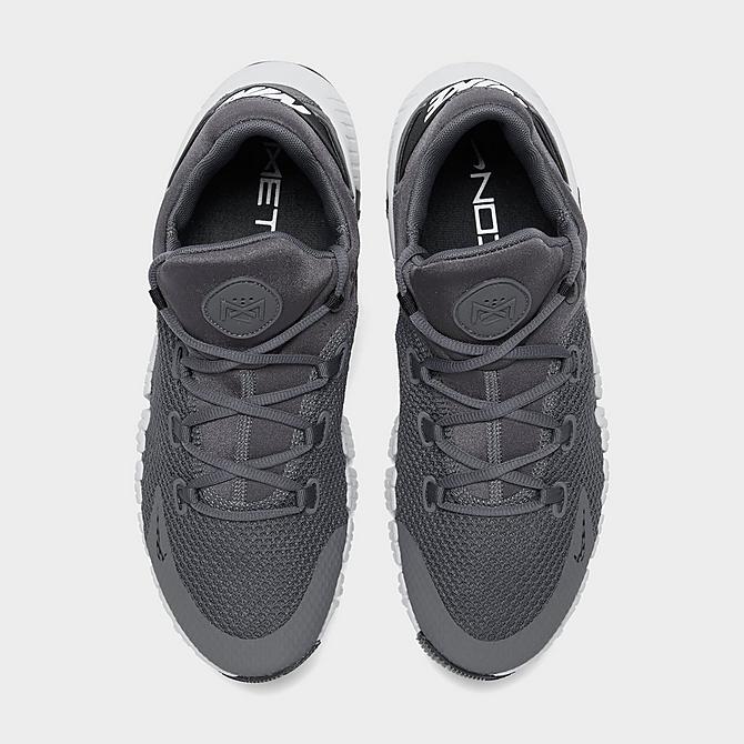 Back view of Men's Nike Free Metcon 4 Training Shoes in Iron Grey/Grey Fog/White/Black Click to zoom