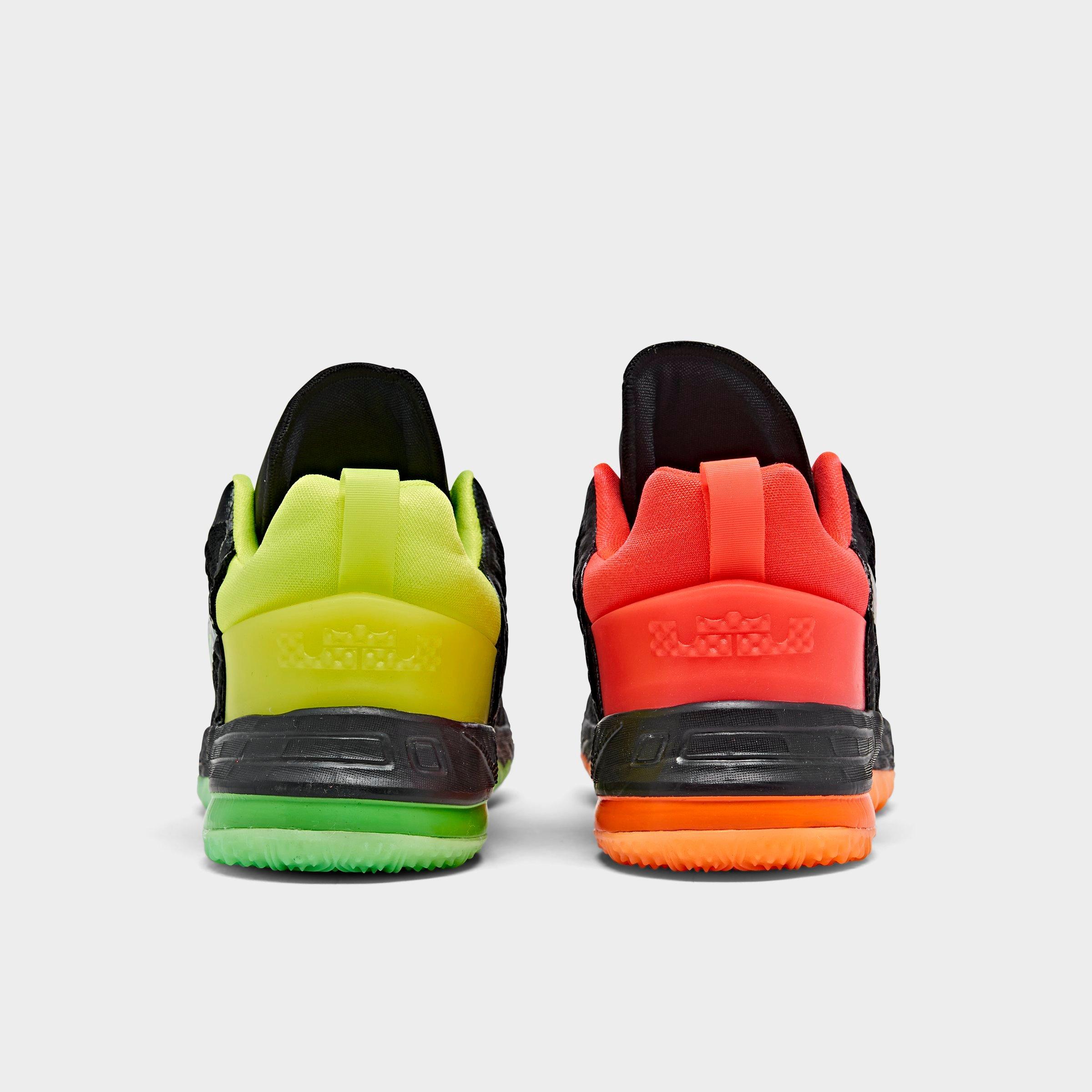 lebron 18 green and orange