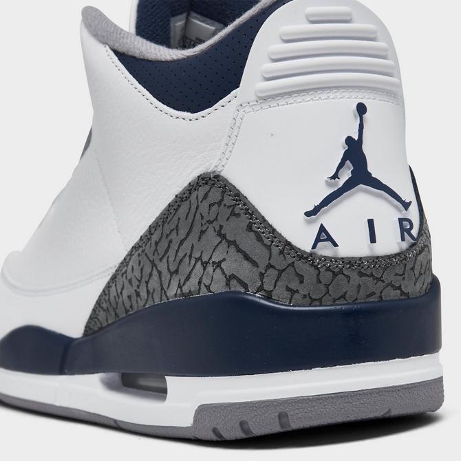 Air Jordan 3 Retro OG 'White & Cement Grey & Blue'. Nike SNKRS