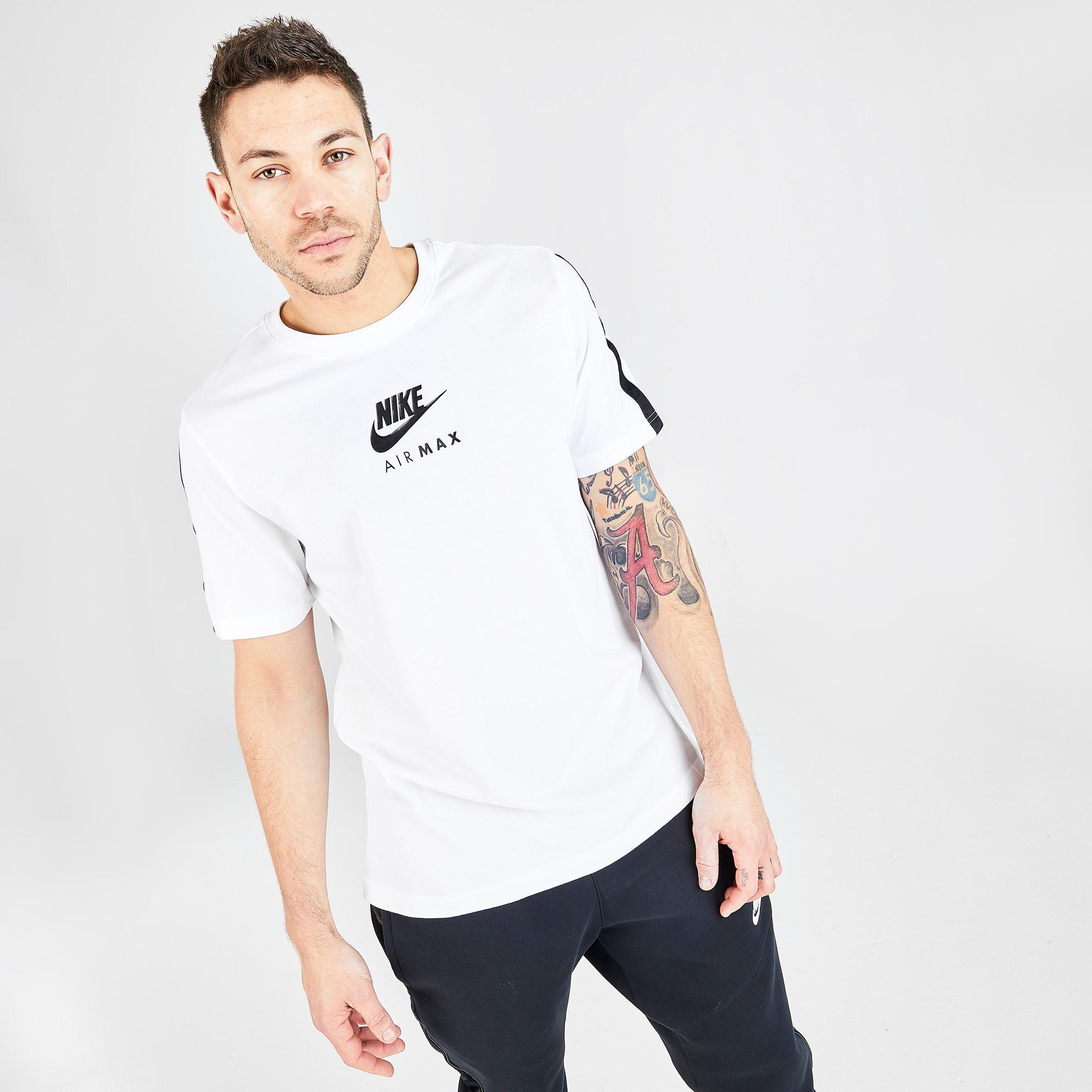 white nike air max t shirt