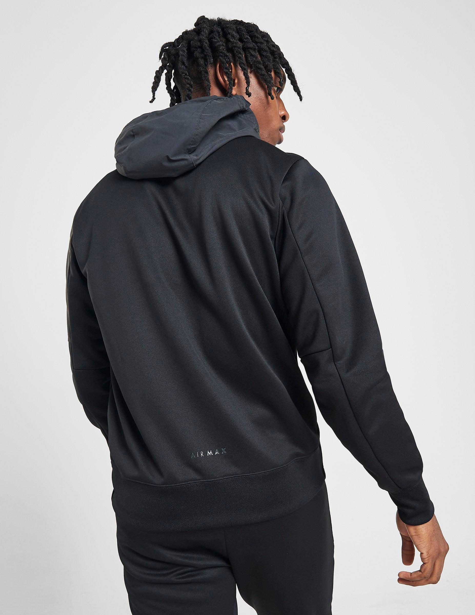 nike air max full zip hoodie black