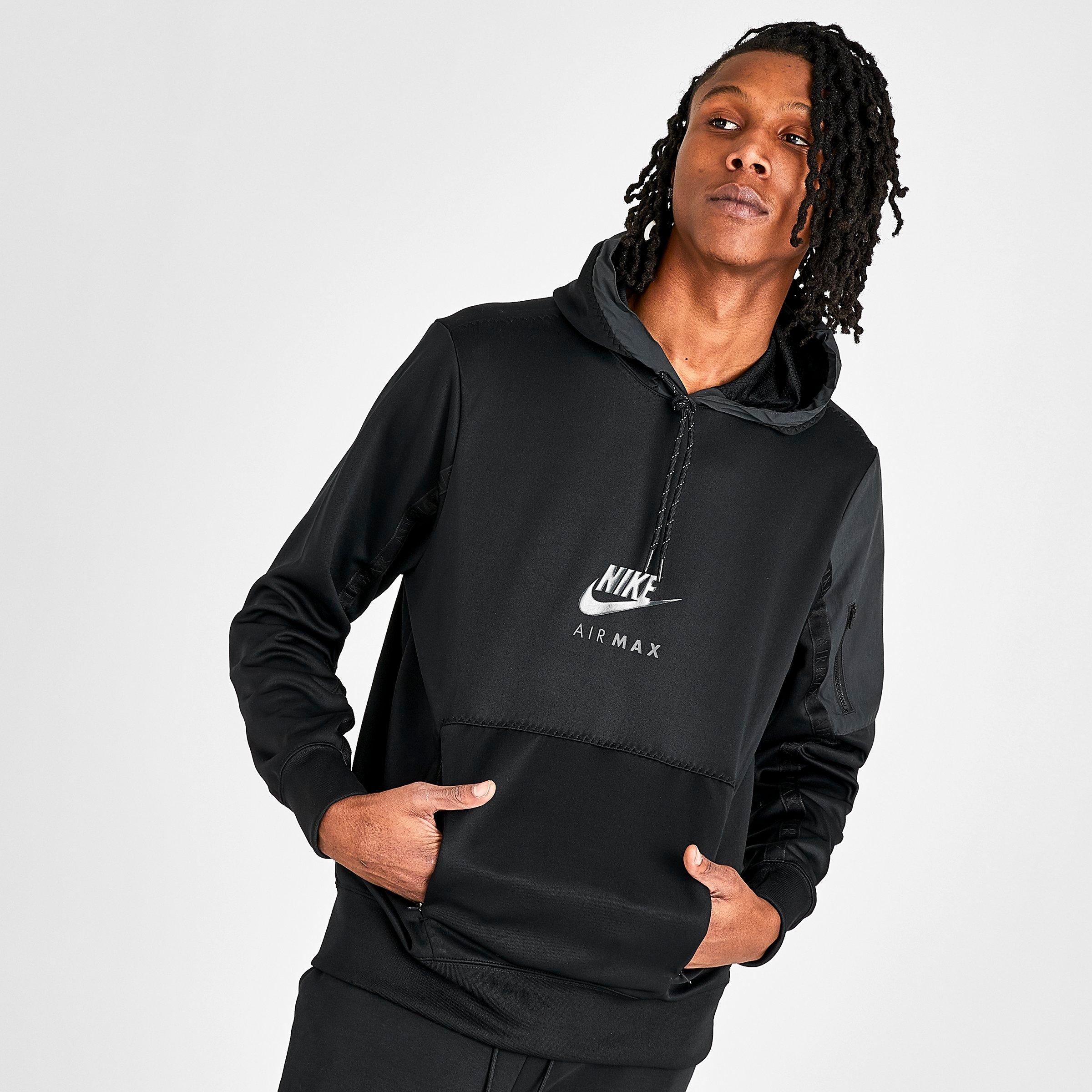 nike air max full zip hoodie black