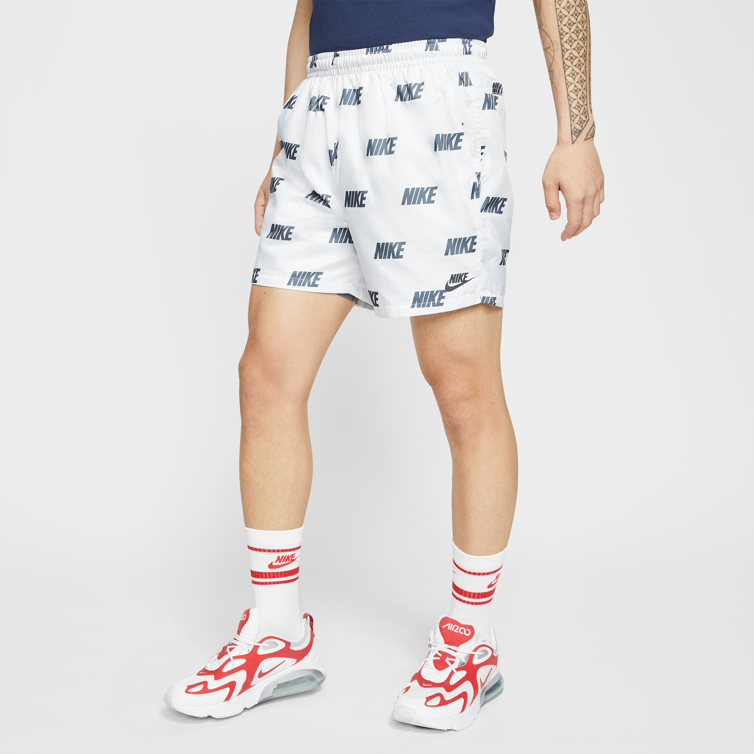 men's nike sportswear allover print athletic shorts