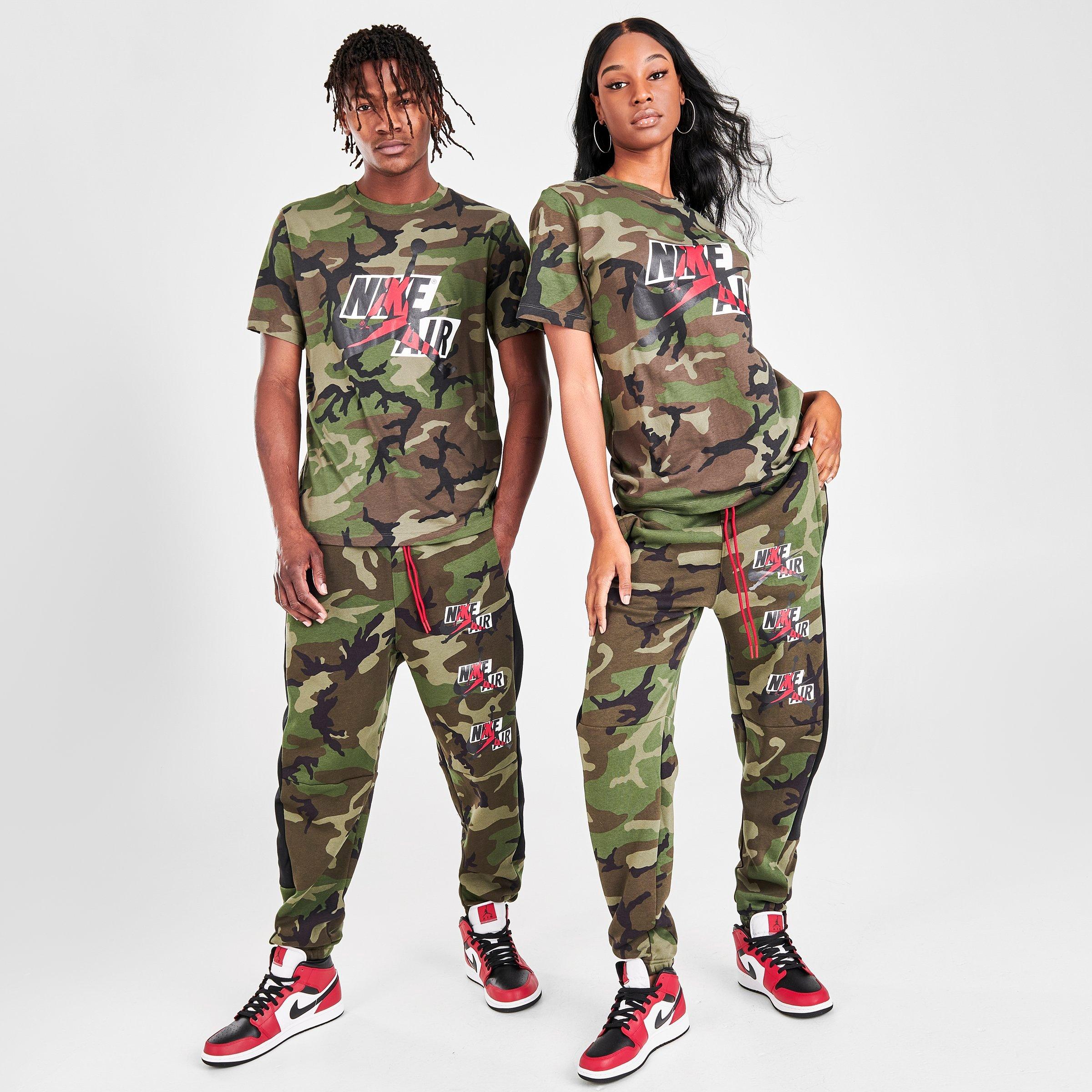 men's jordan jumpman camo fleece jogger pants