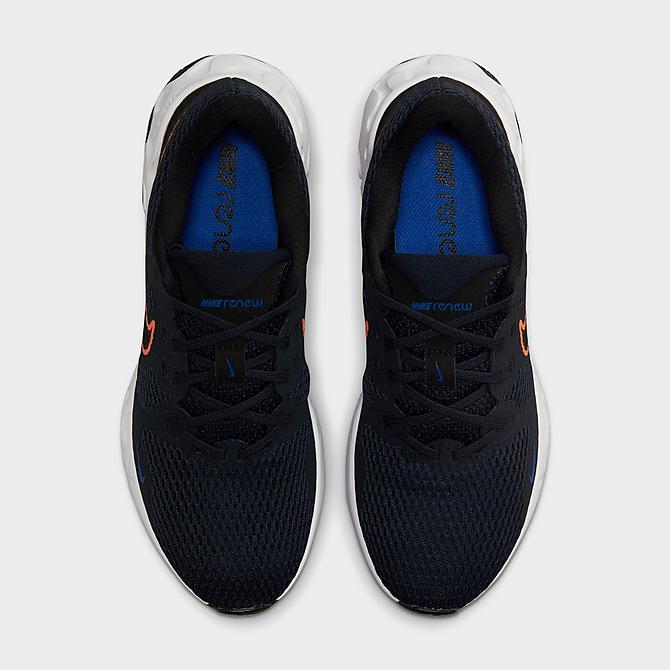 Back view of Men's Nike Renew Ride 2 Running Shoe in Dark Obsidian/Hyper Crimson/Black/Hyper Royal/White Click to zoom