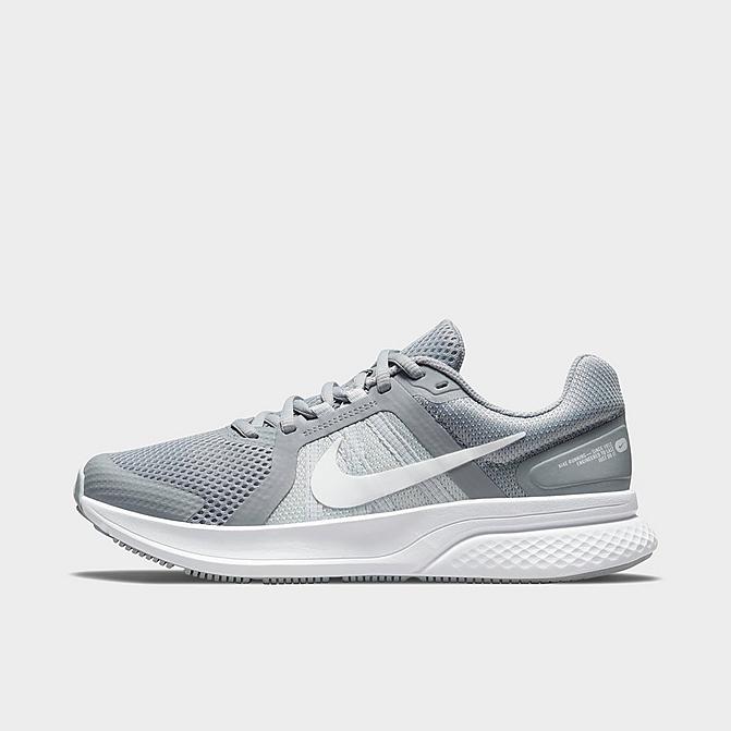 Right view of Women's Nike Run Swift 2 Running Shoes in Wolf Grey/White/Pure Platinum Click to zoom