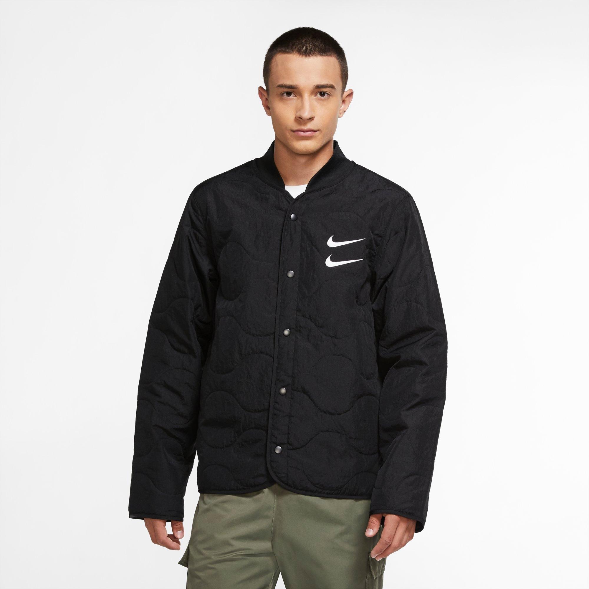 nike quilted bomber jacket