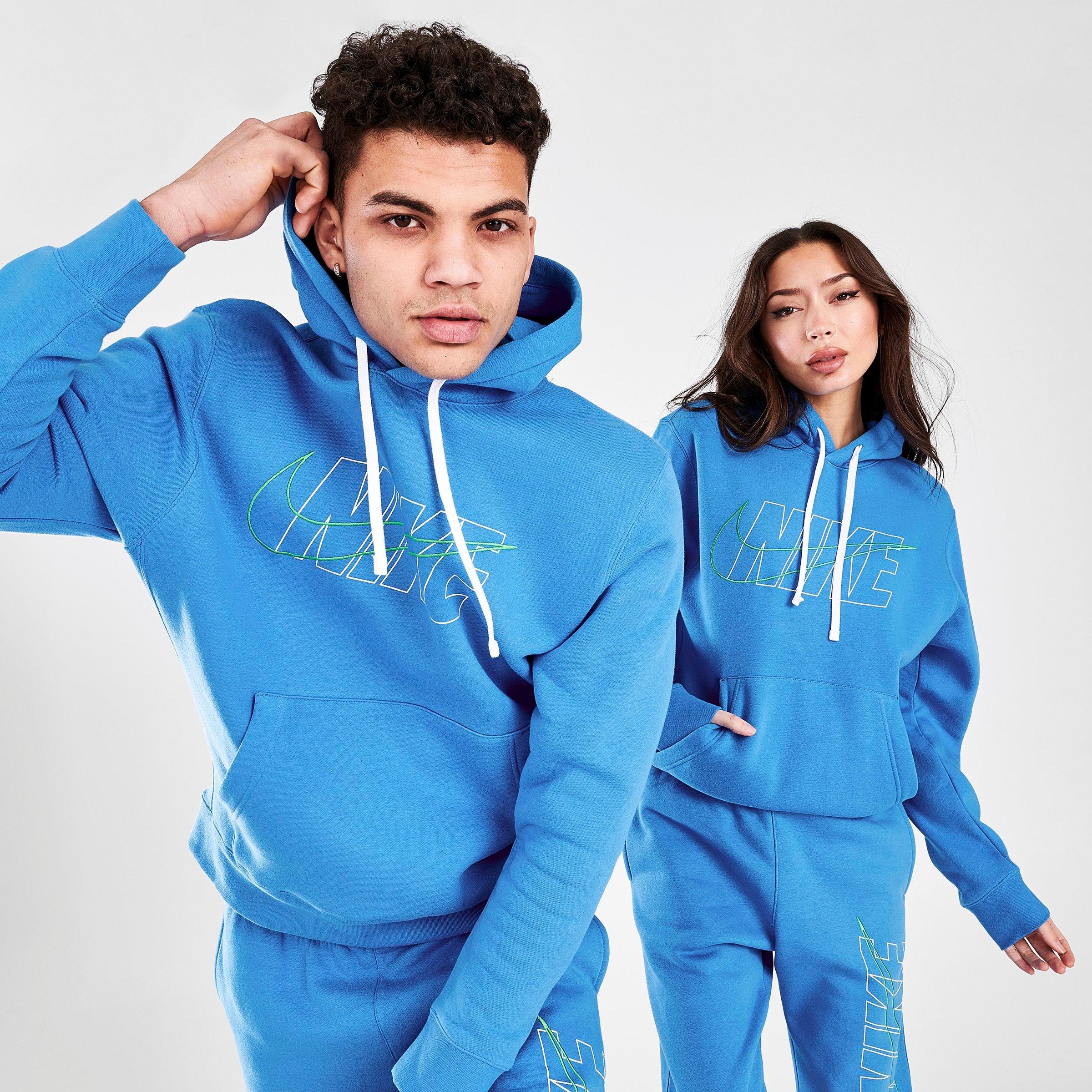 nike sportswear club fleece light blue