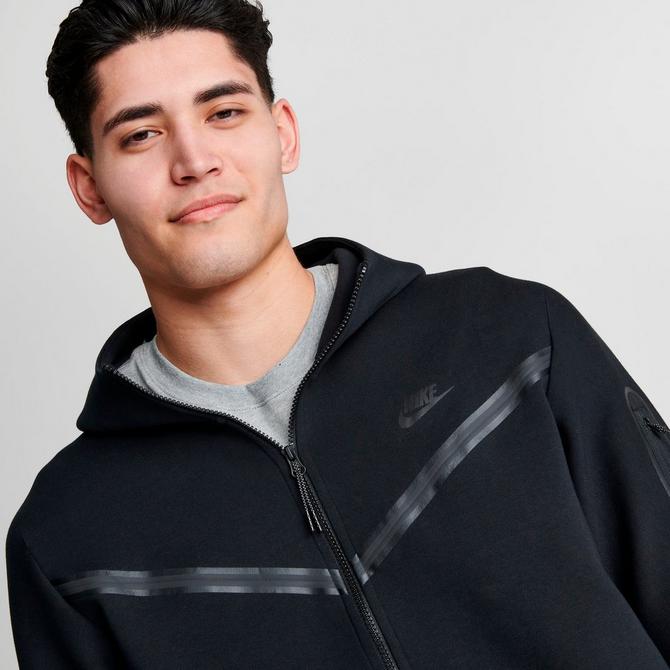 men's nike sportswear tech fleece taped full zip hoodie