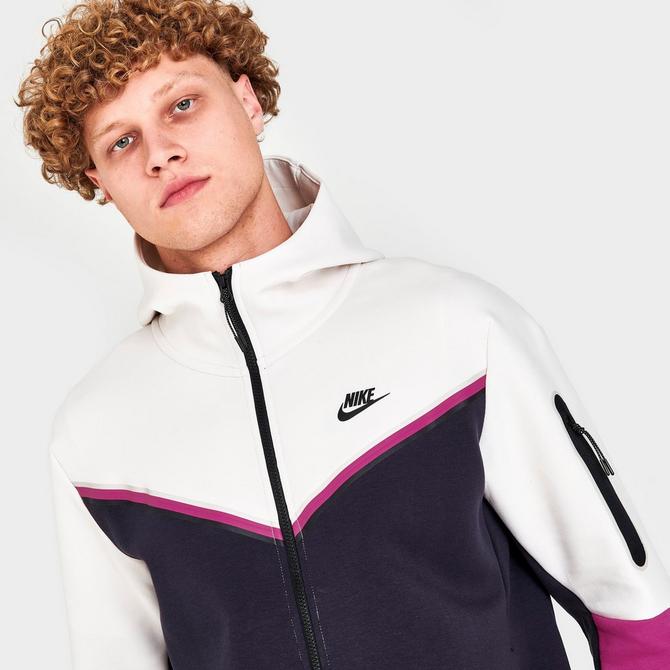 men's nike sportswear tech fleece taped full zip hoodie